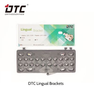 미니 사이즈 정형 치아 치료용 CE 표준 DTC 정형 치아 언어 브래킷