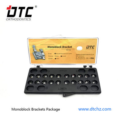 DTC 미미 모노블록 레이저 정형 치아 브래킷 MBT 로스 금속 브래킷 3W/호크