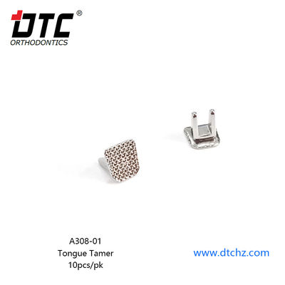 A308-01 DTC 정형 스테인레스 스틸 메시 베이스 혀 템머로 환자의 편안함을 향상