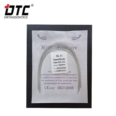 DTC 둥근 NiTi 타원형 정사 아치 와이어 및 CE 인증과 함께 정치 치과 교정