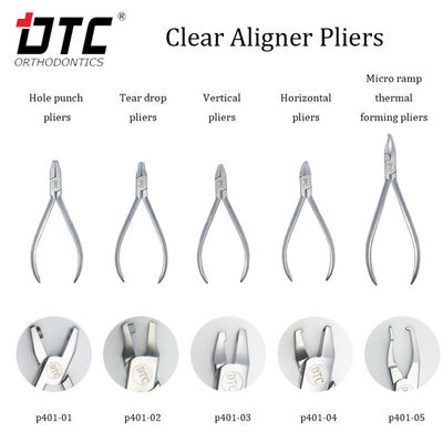 스테인레스 스틸 DTC 정형 치과 마이크로 램프 열 형성 명확한 Aligner 톱니